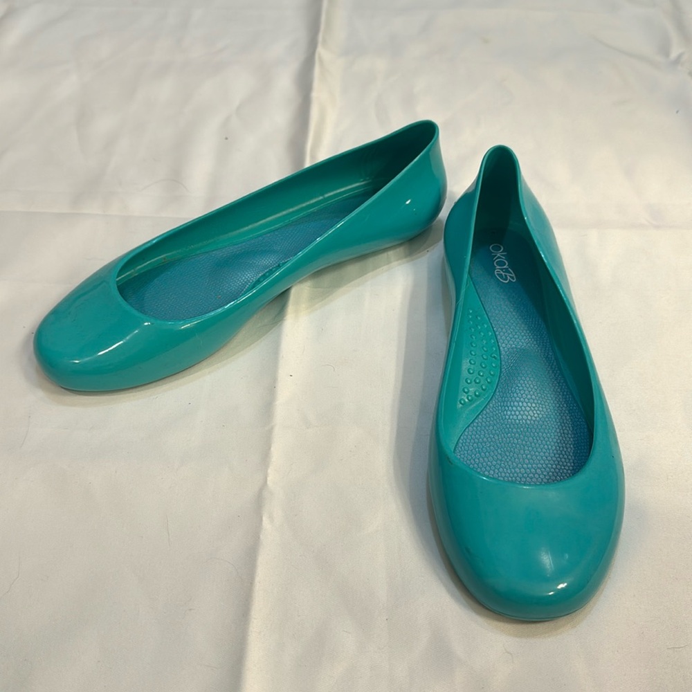 Teal Oka B Waterproof Flats